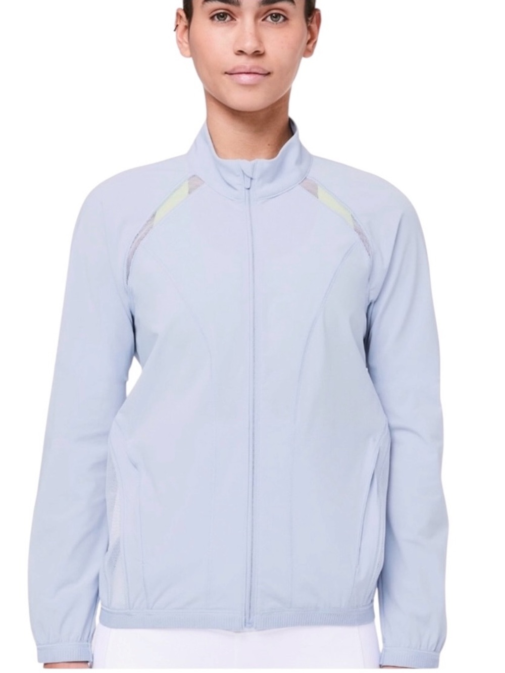 Lululemon Breeze In Jacket in Blue Silk Mesh Size 4